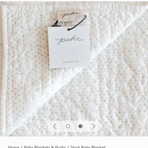 Pehr blue ‘Stork’ baby quilt brand new with tags